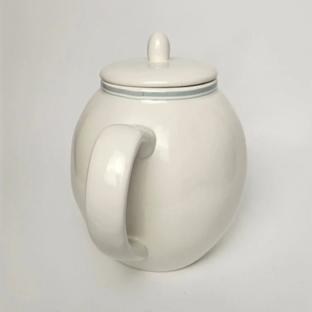 Rae Dunn By Magenta Light Blue Stripe Teapot